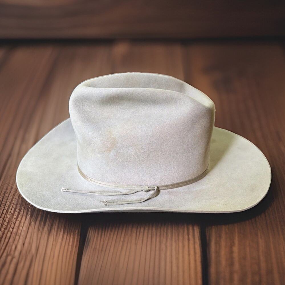 Vintage Stetson Cowboy Hat approx Size 7 Marlboro VTG Tan